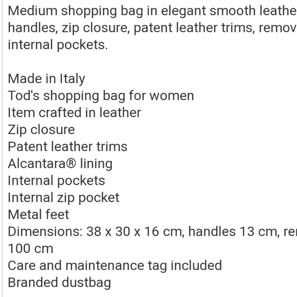 NIB Tod's purse w/RARE red suede interior - Picture 8 of 8